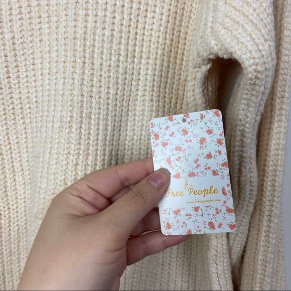 Free people eleven knit cream turtleneck sweater - Picture 5 of 9